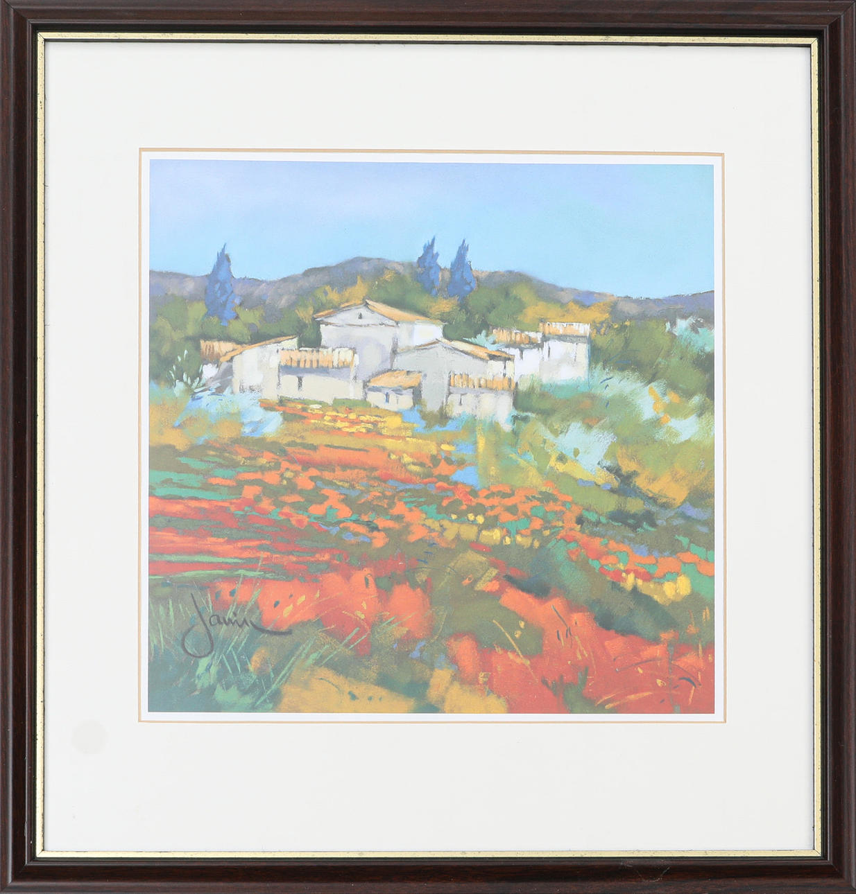 PHILIPPE JANIN. Gouache, signiert.