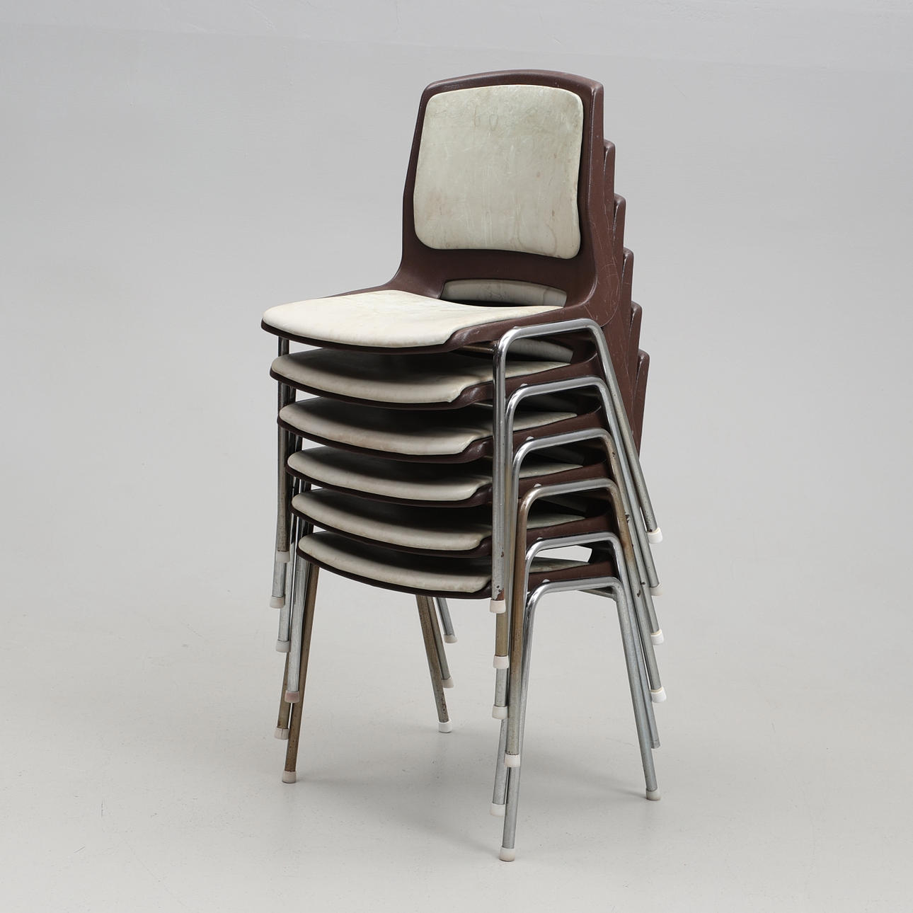 STÜHLE. 6 Stück, PR, Dänemark, stapelbar.