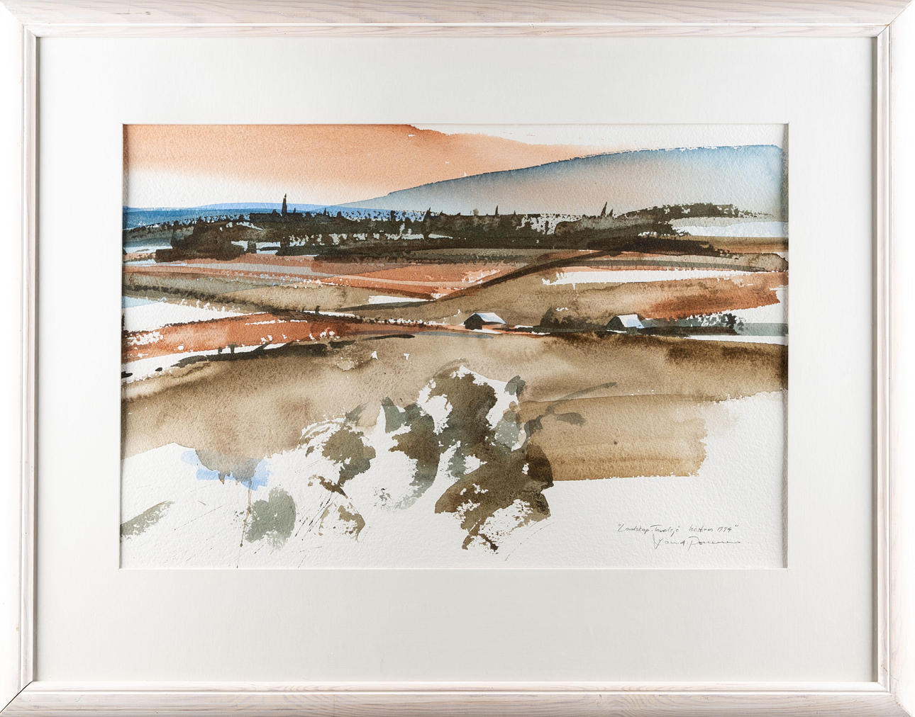 LARS A PERSSON. Watercolor on paper, signed, 1994.