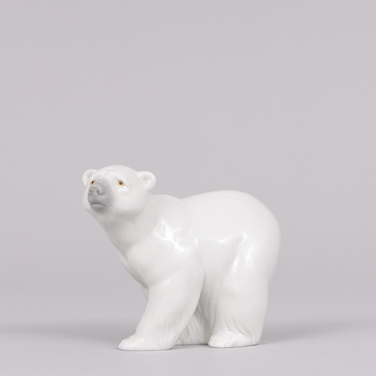 Isbjørn, porcelæn, Lladro, Spanien.