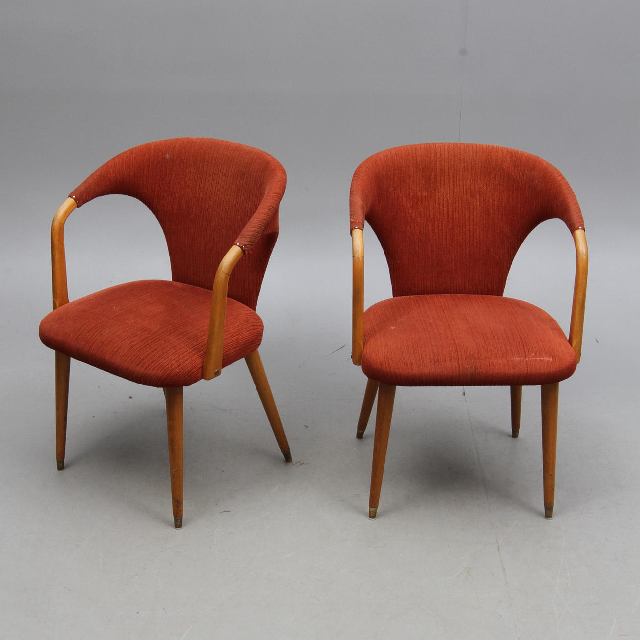 KARMSTOLAR, 1 par, 1900-talets mitt.