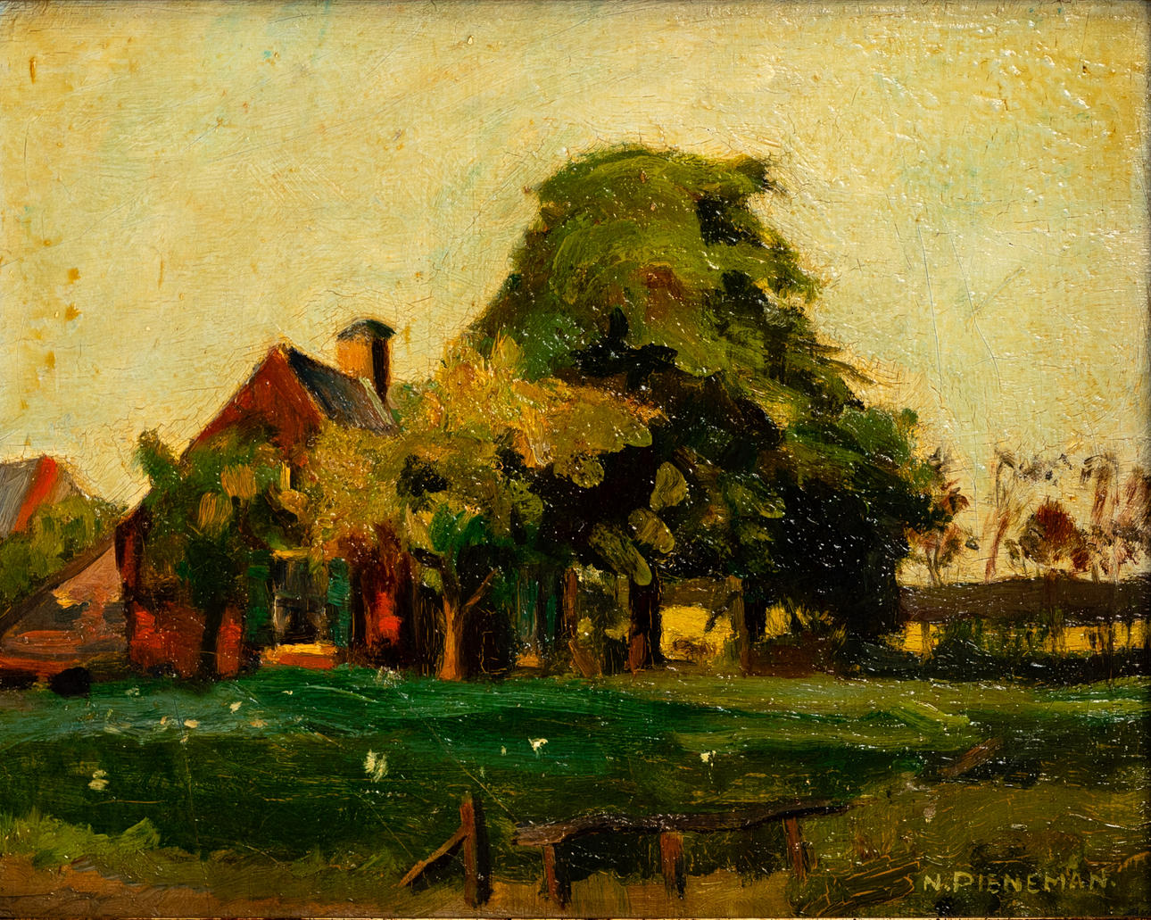 NICOLAAS PIENEMAN (1880-1938). Landskabsundersøgelse.