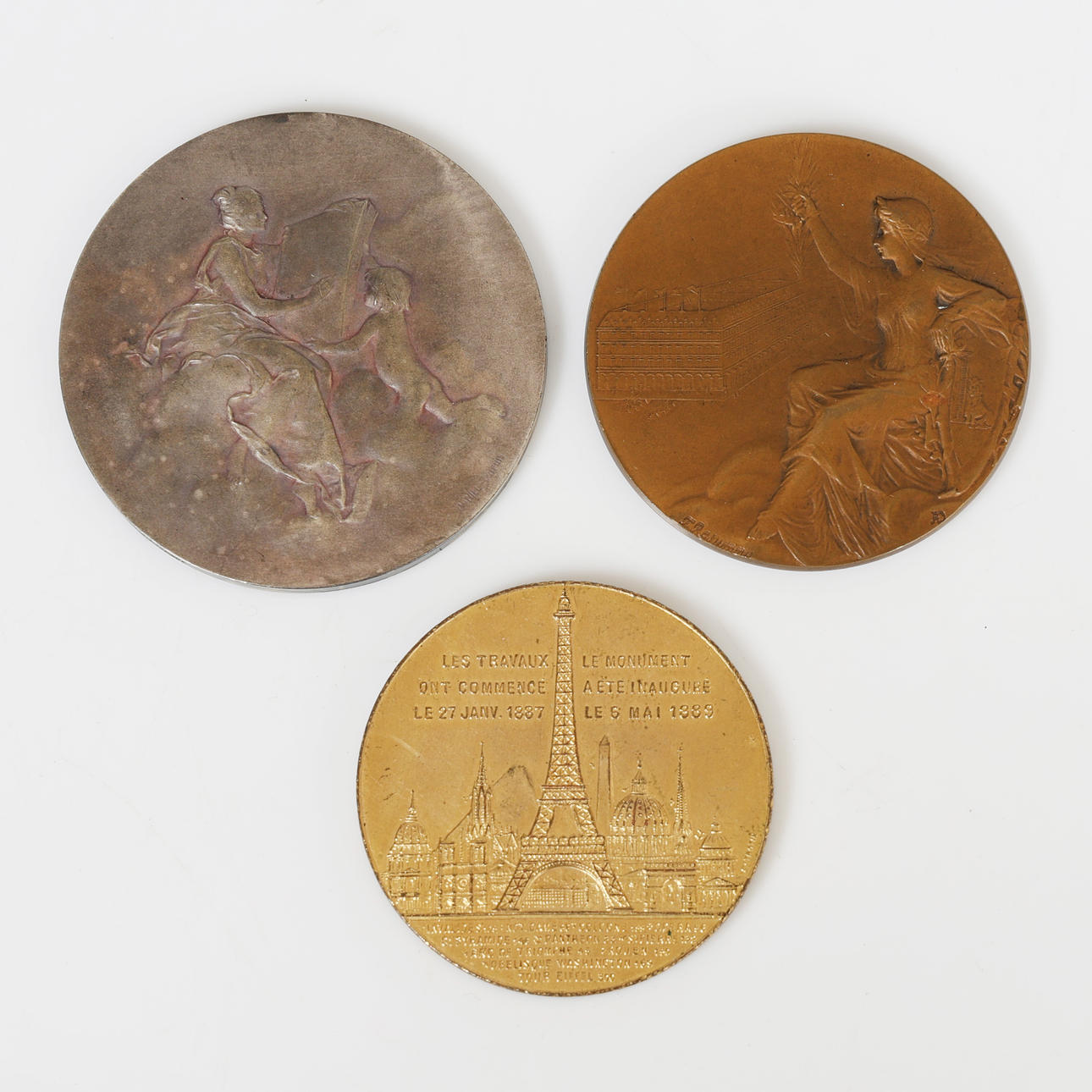 TRE FRANSKE MEDALJER (3).