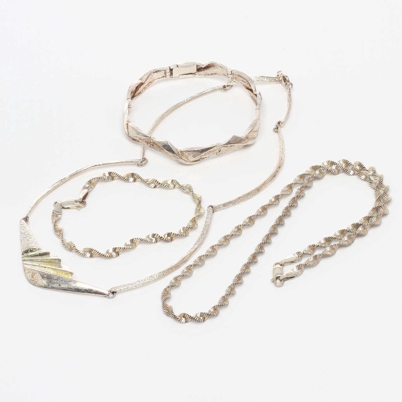 SMYCKEN, 4 delar, silver, 1900-tal.