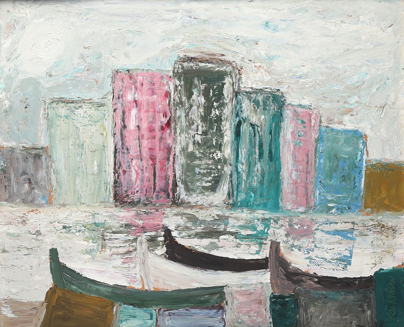 KAI NIELSEN, oil on panel.