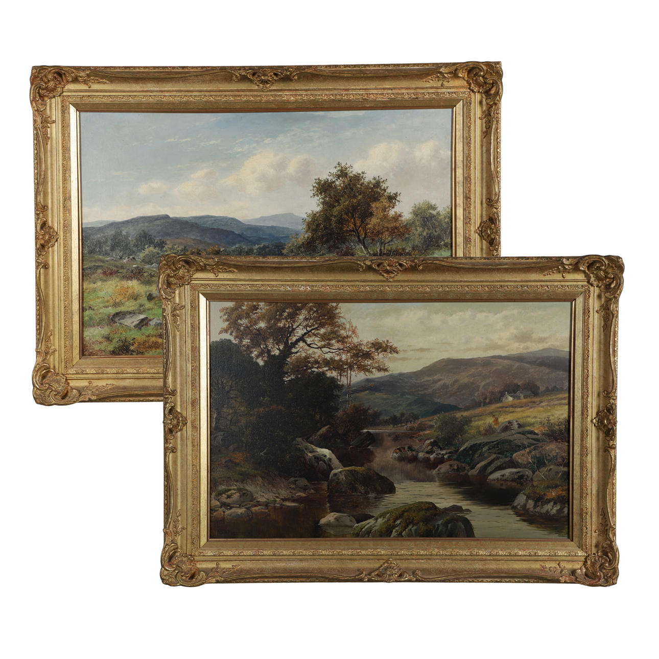 WILLIAM HENRY MANDER (1850-1922). ON THE EDEN ABOVE TYN-Y-GROES; NR. FESTINIOG.