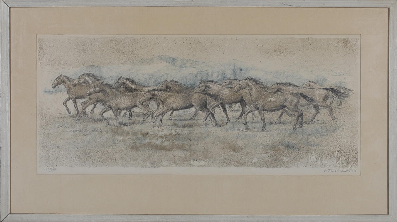 ROLF ERIKSSON. Lithograph, numbered 402/660, signed and dated -63.