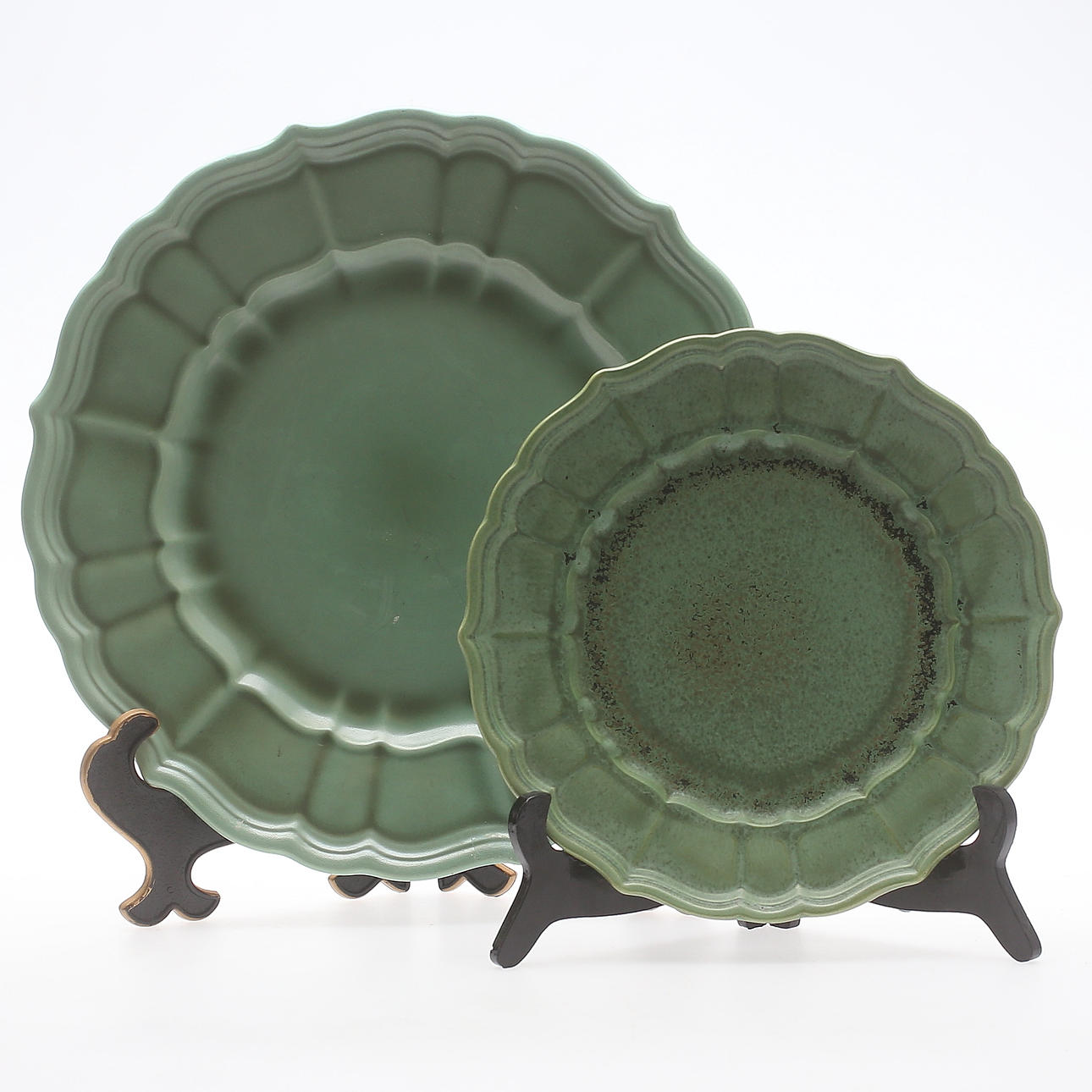 FRUKTFAT, 2 st, keramik, Gefle, 1900-talets första hälft.