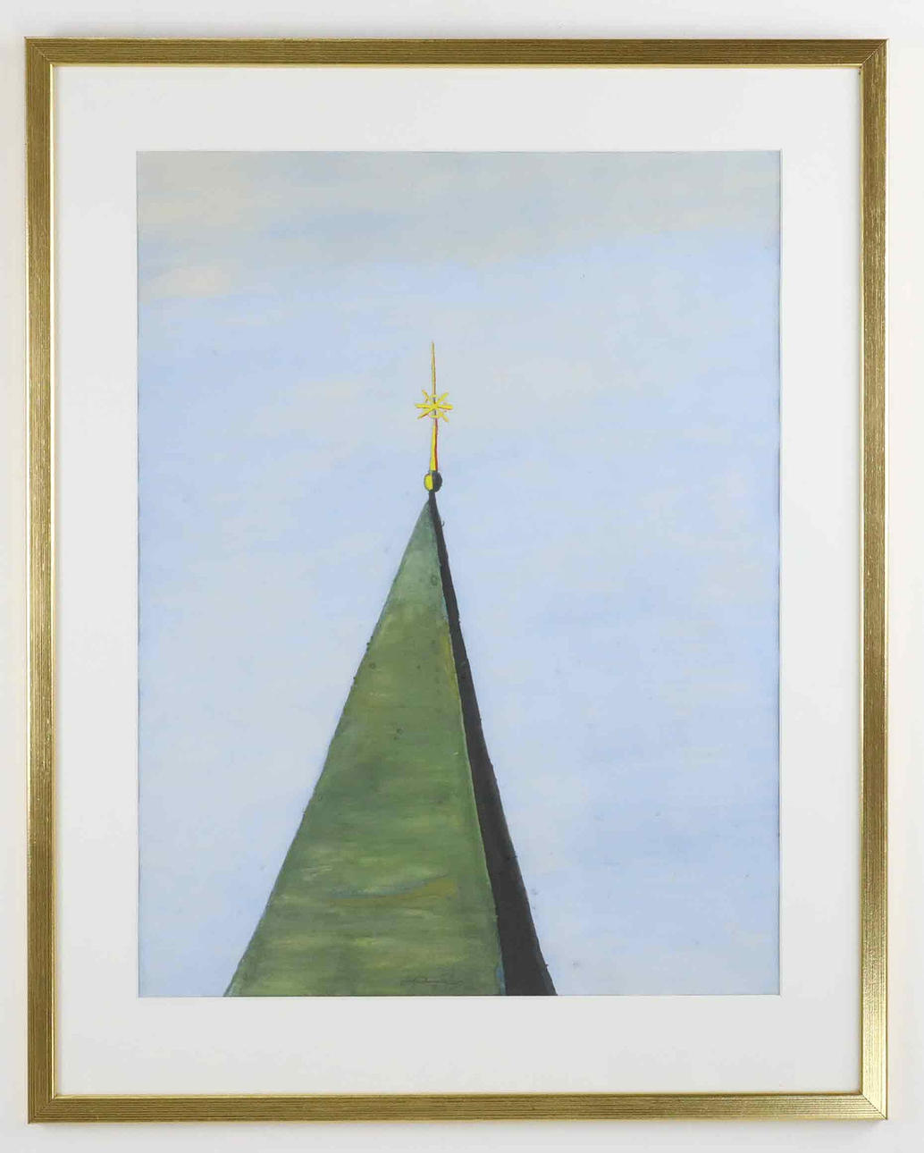 STEFAN DAAGARSSON (1947-2025). gouache, tower, signed, dated 1971.
