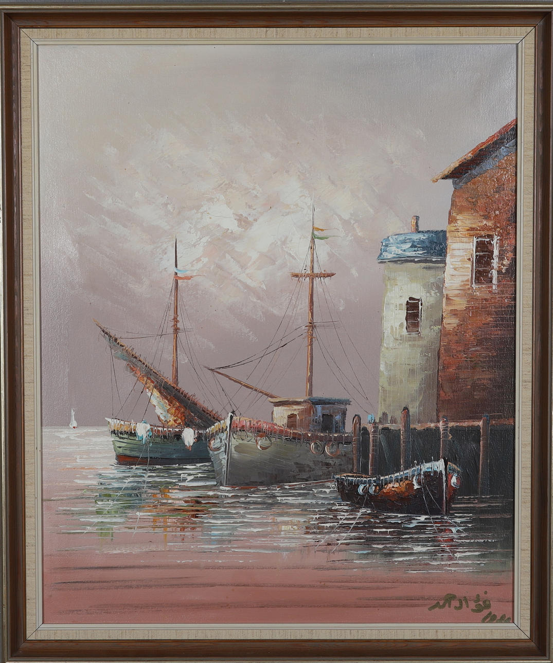 OIDENTIFIERAD KONSTNÄR. Oil on canvas, signed and dated 1988.