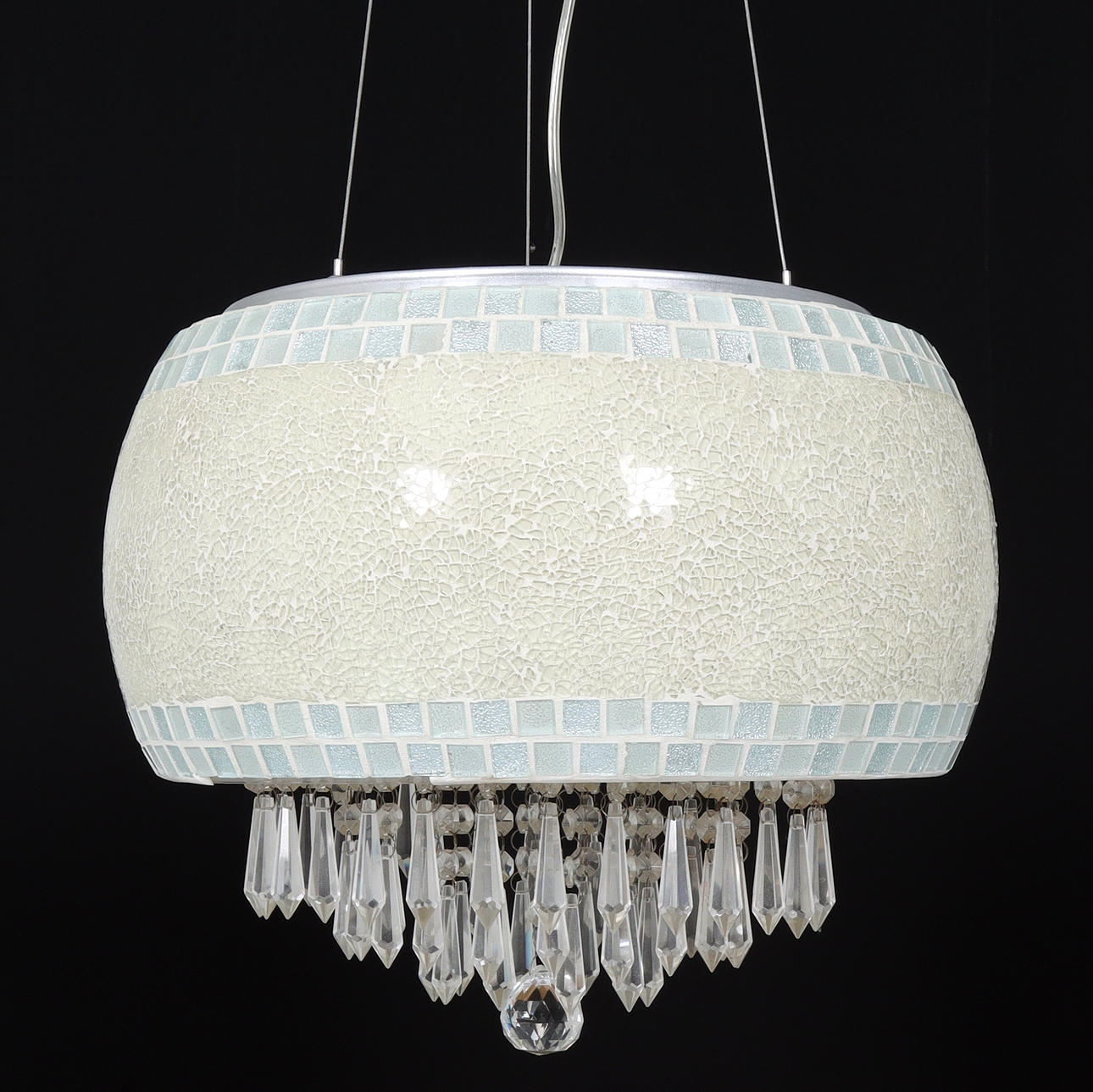 A glass ceiling lamp, 2000's.