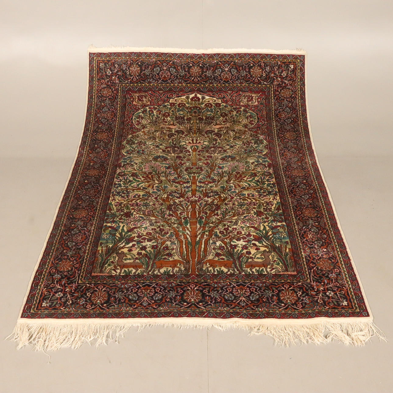 TEPPICH, Kaschmir, handgeknüpft.