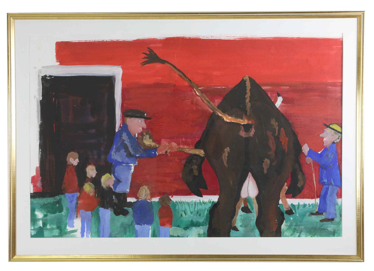 STEFAN DAAGARSSON (1947-2025). Gouache, Betäckning, signed, dated 1997.