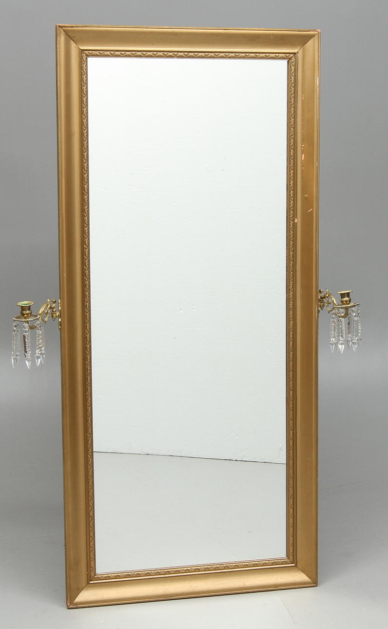 SPEGEL med två ljusarmar, 1900-tal.