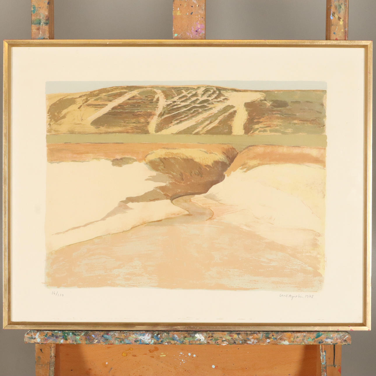 GERT ASPELIN. LITHOGRAPHY, signed and numbered.