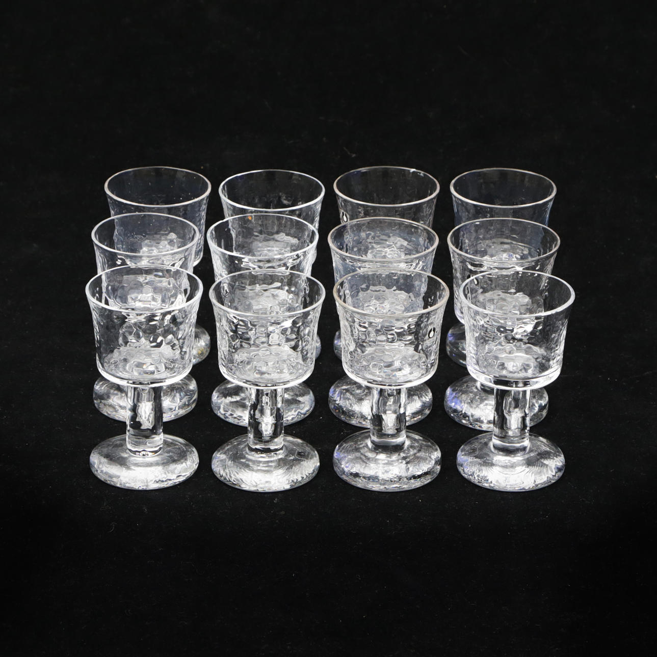 GÖRAN WÄRFF. LASIT, 12 st, Pukeberg, Rustica.