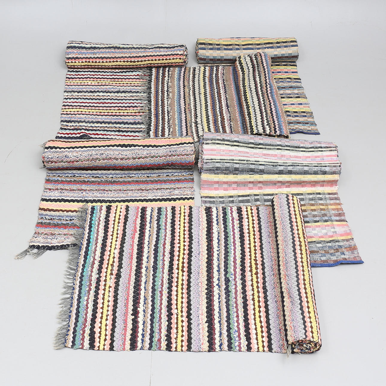 TRASMATTOR, 6 stycken i olika färger, mönster.