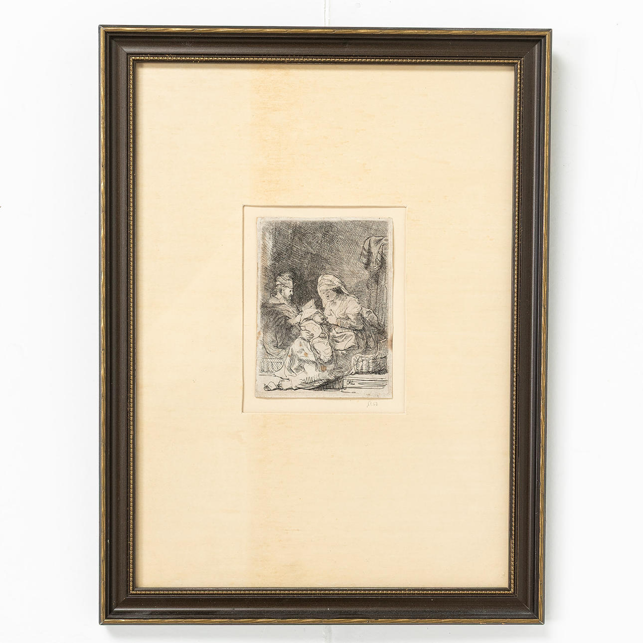 REMBRANDT  VAN RIJN. Radierung nach.