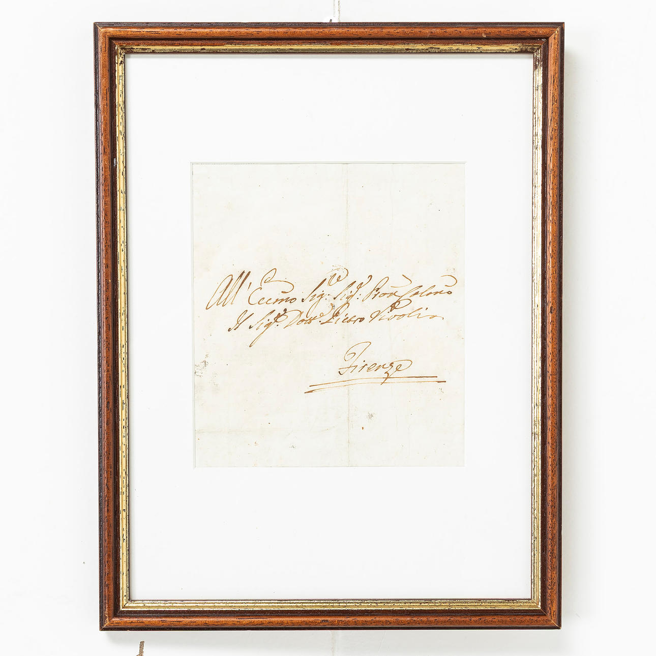 Italian document — Handwritten from Florence, 17/1800 - speech.