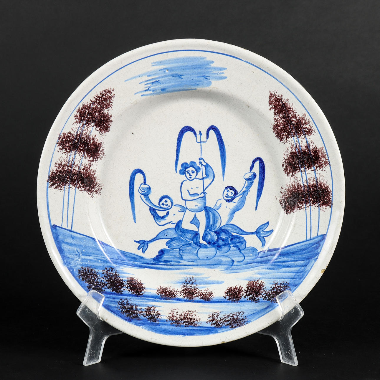 MARIEBERG, eine Fayence-Platte, 15/5 1773.