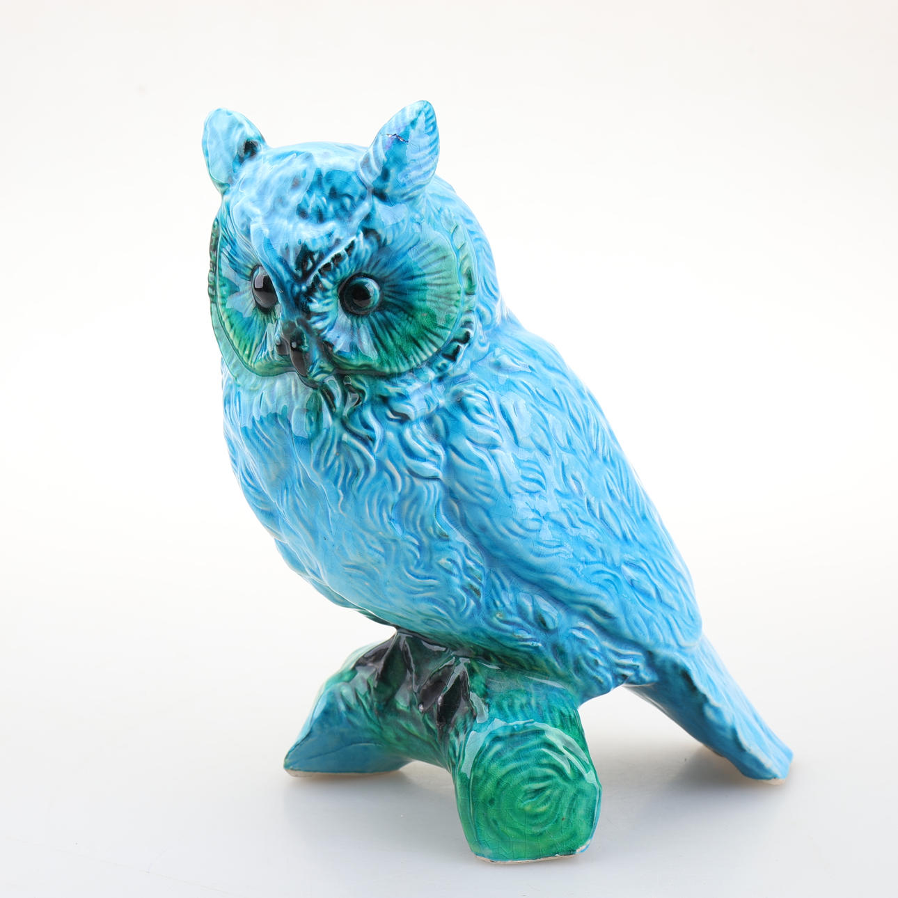A 1950s ceramic owl figurine by Jema Holland. Ceramics & Porcelain