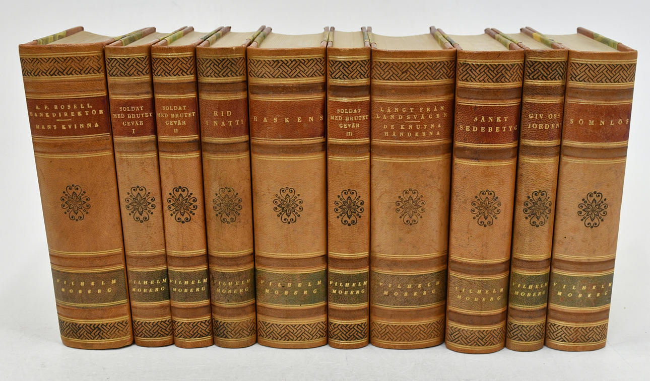 Vilhelm Moberg. Romaner 1946. 10 vol.