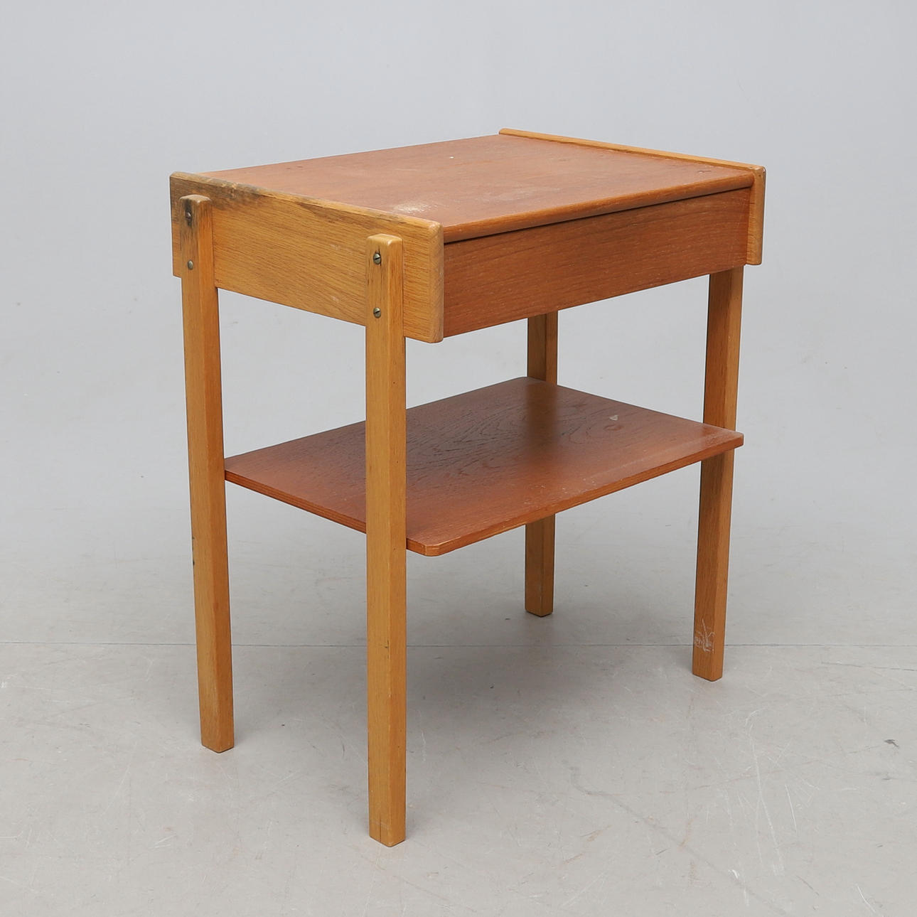 A teak bedside table, 1950s/60s.