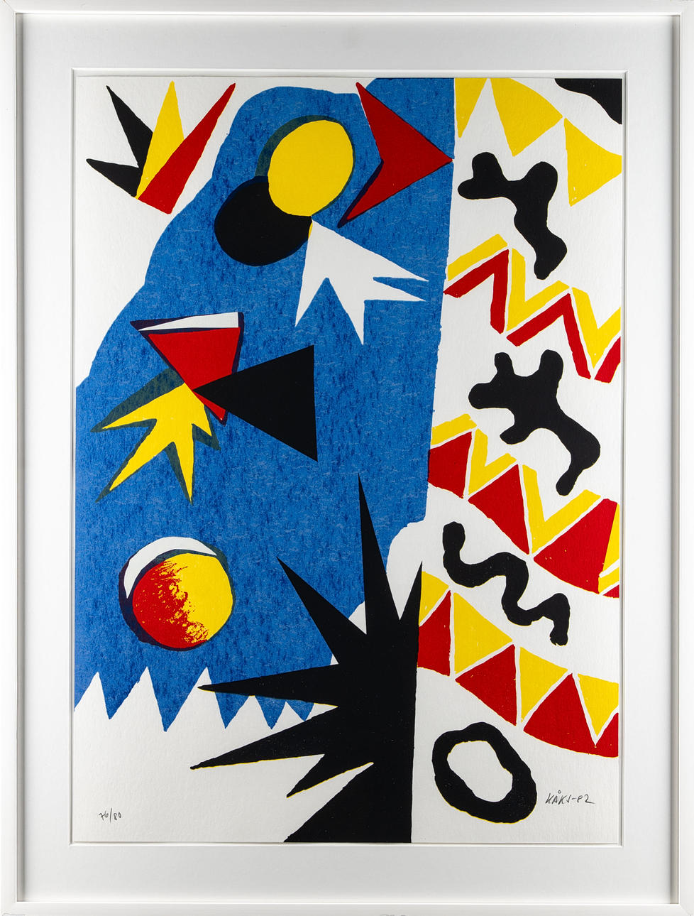 OLLE KÅKS. Lithograph, Signed, Numbered 76/80.