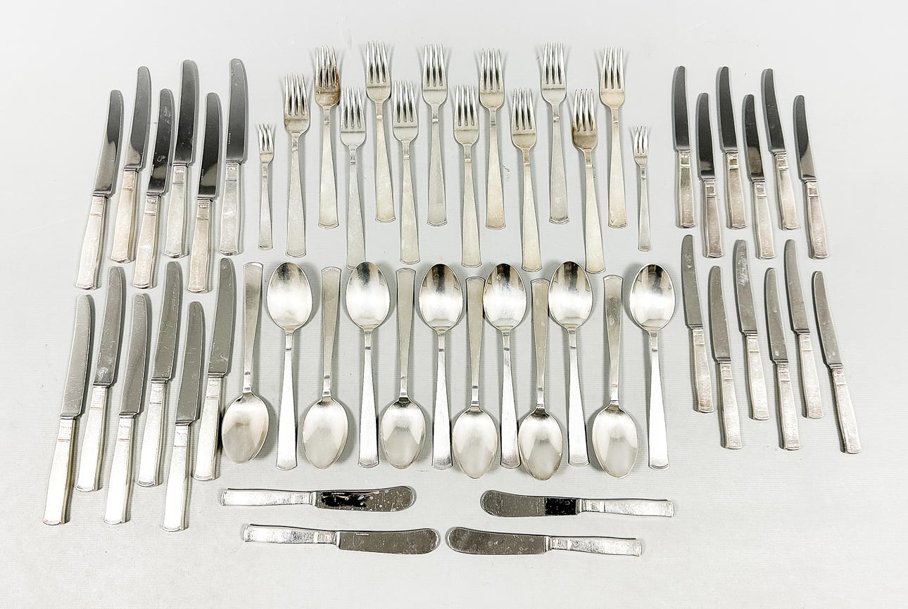CUTLERY SET, 54 pieces, silver, Rosenholm.