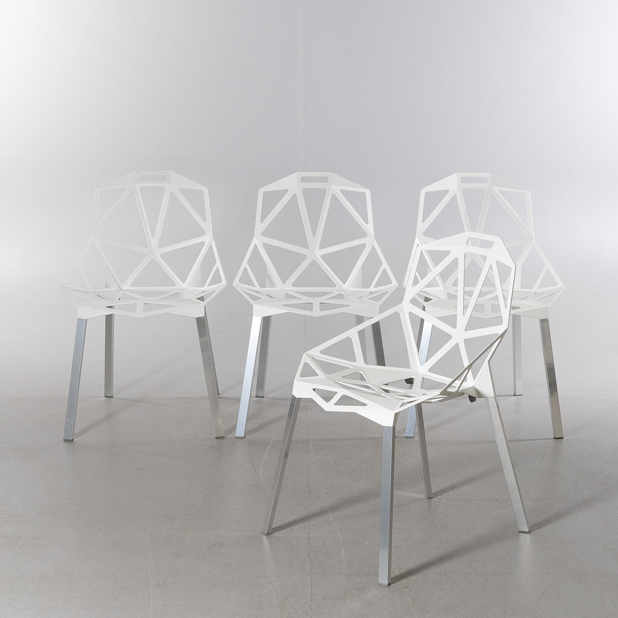 KONSTANTIN GRCIC. Stühle, 4 Stück „Chair one“, Magis.