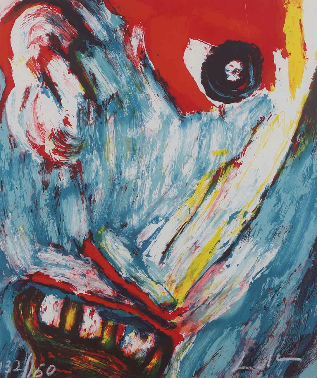 BENGT LINDSTRÖM. Lithograph, numbered 132/150 and signed.