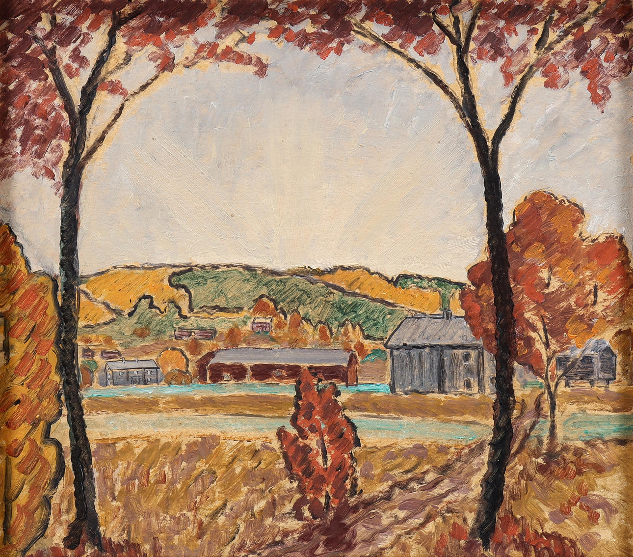 ALFRED EKSTAM. ”Auringonlasku Hembydgenissä” 1929.