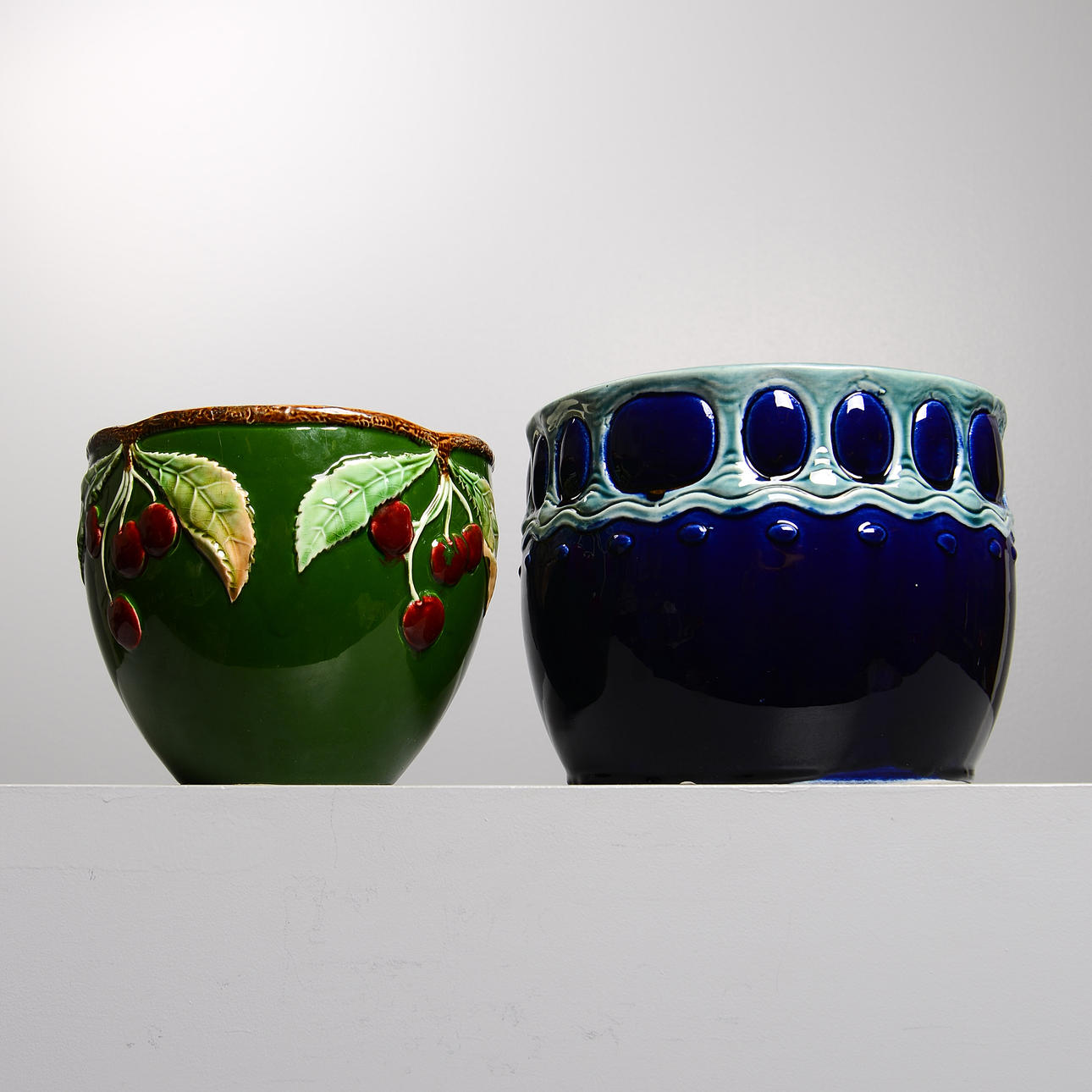 Two Art Nouveau outer liners, early 20th century.