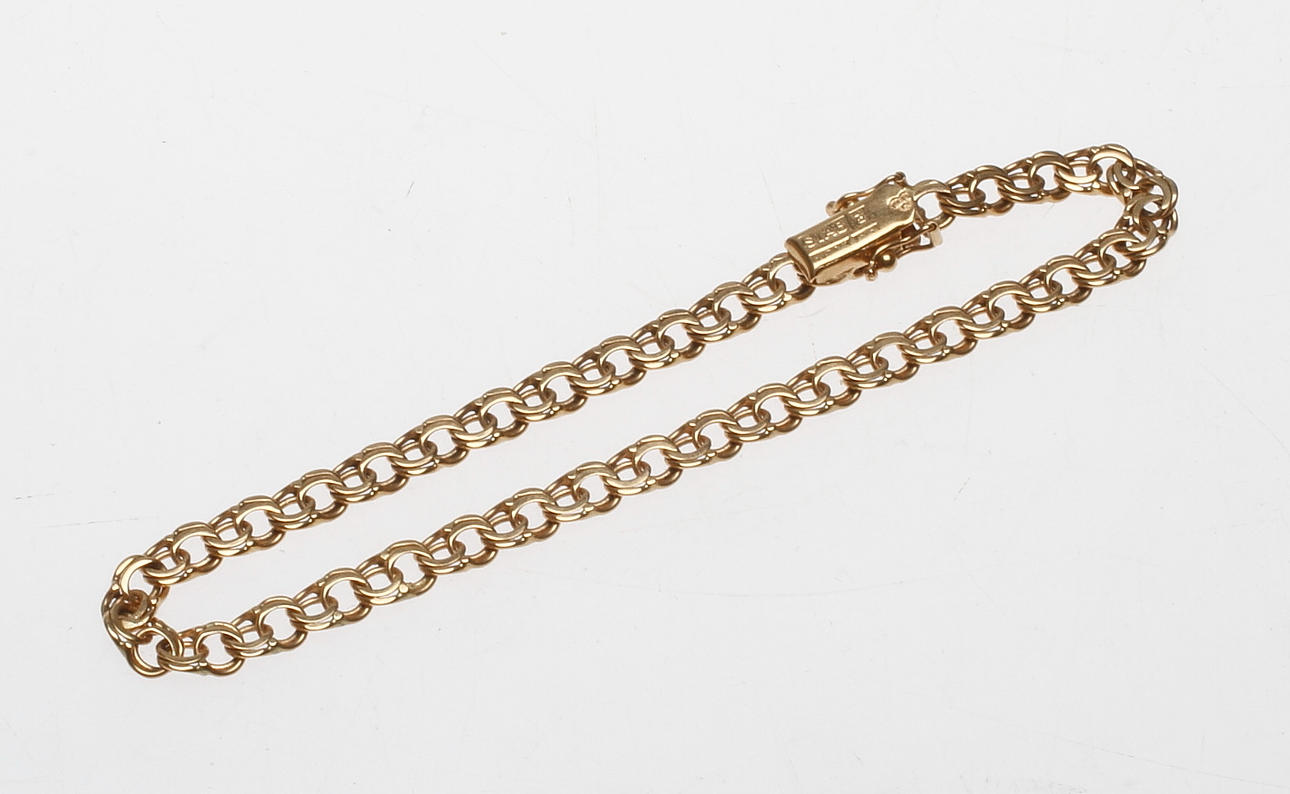 ARMBAND BISMARCK, 18k guld, vikt ca 6,8 gr.