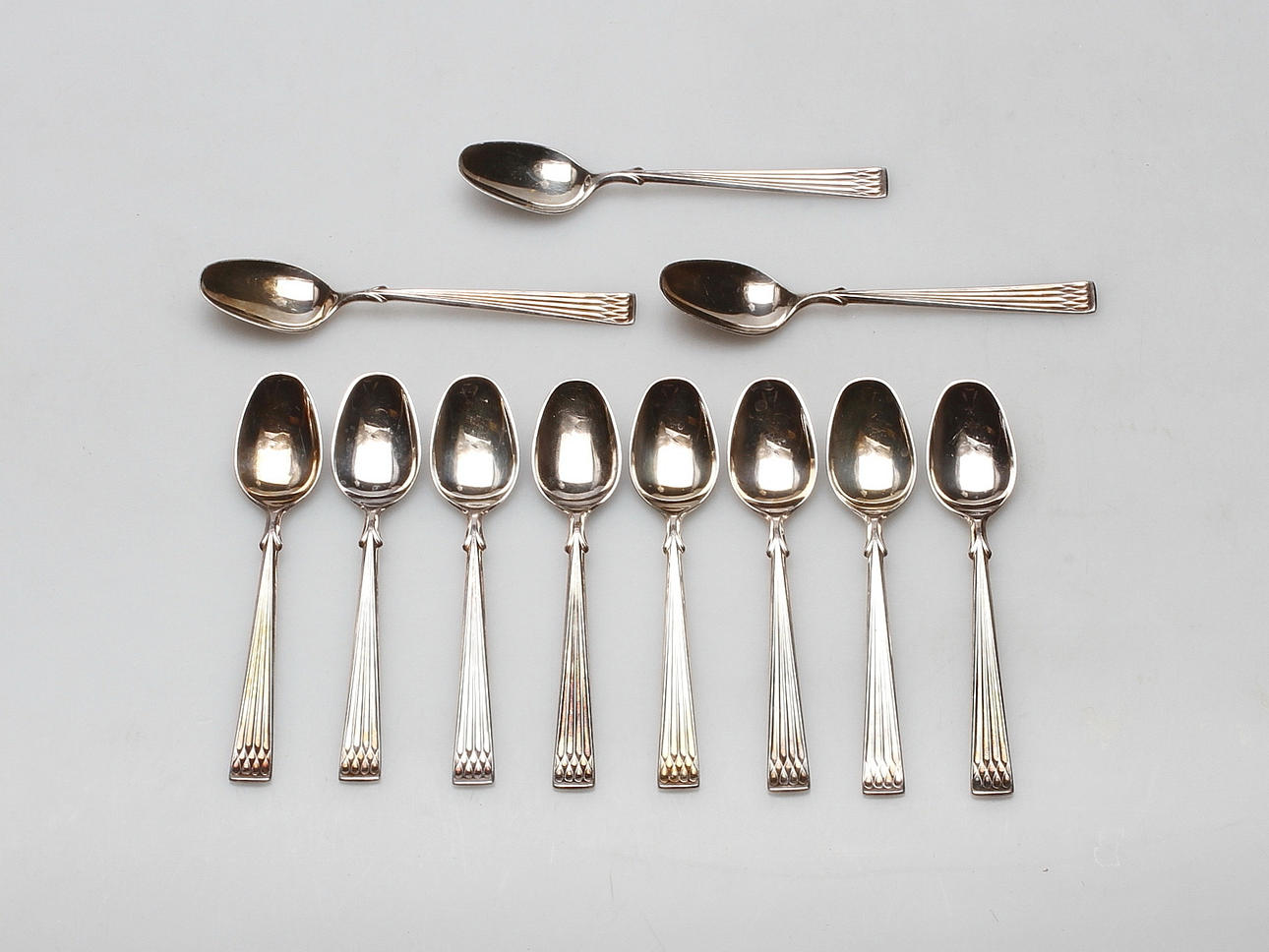 SKEDAR, 11 stycken, Th Marthinsen, Norge, Silver, vikt ca 105 gram.