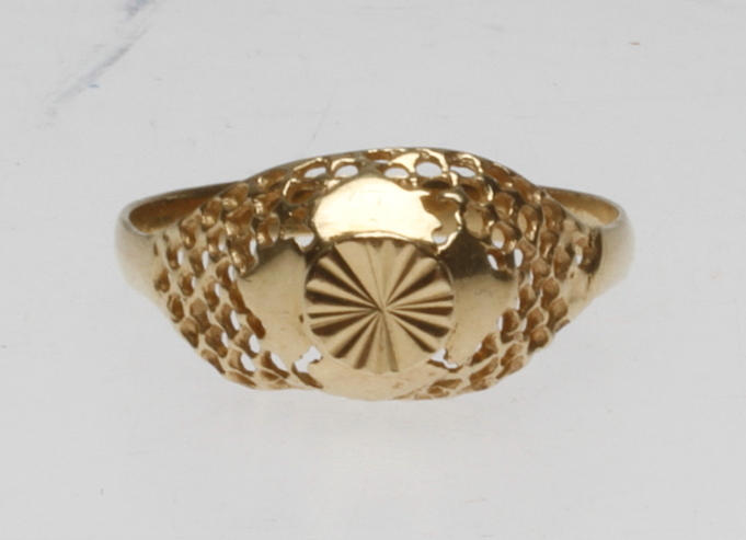 RING, 14k guld, vikt ca 2 gr.