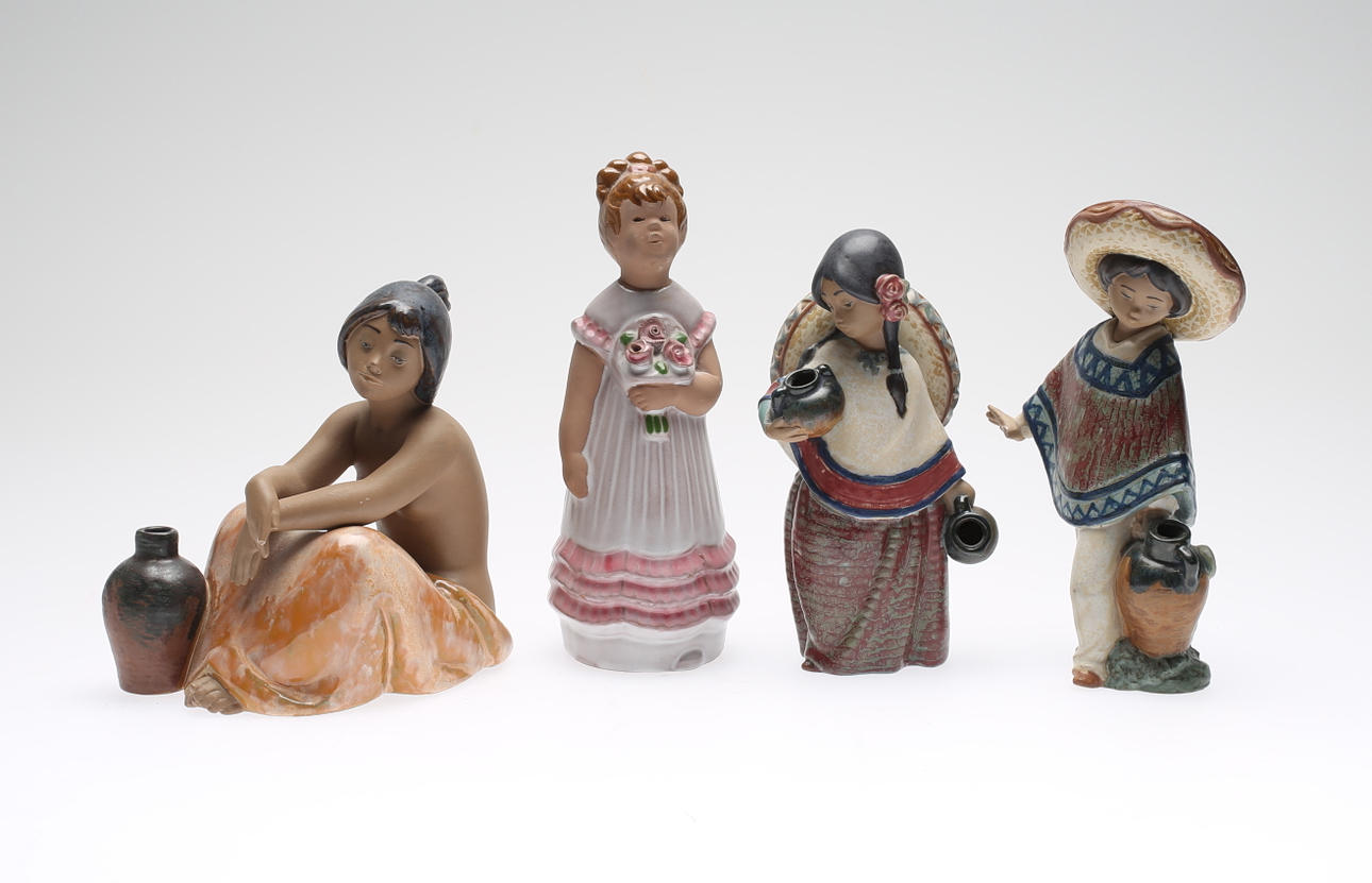 FIGURINER, 3+1 st, Llardo samt Jif.