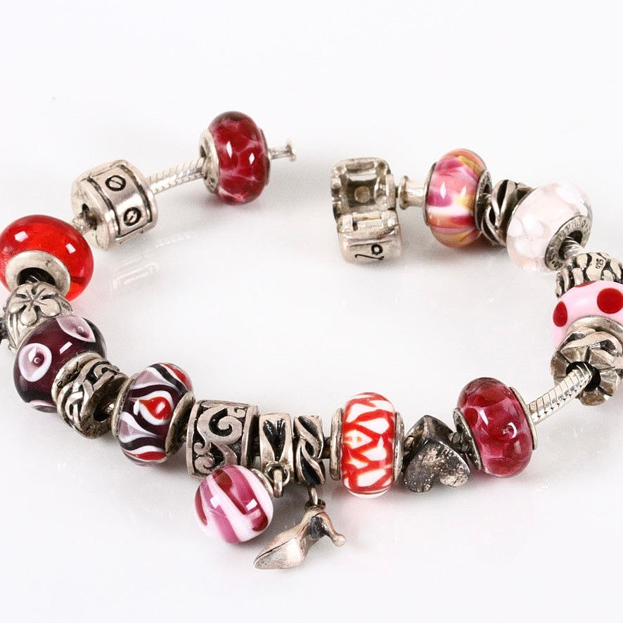 ARMBAND MED BERLOCKER, sterlingsilver, Pandora.