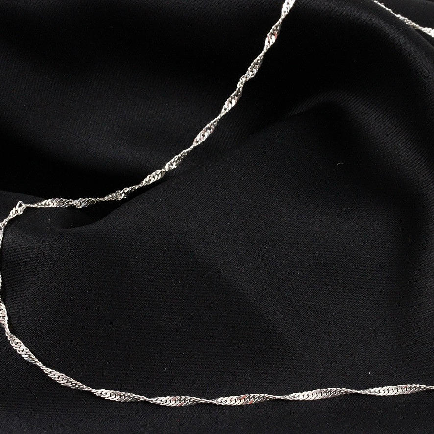 HALSKEDJA, tvinnad pansar, sterlingsilver.