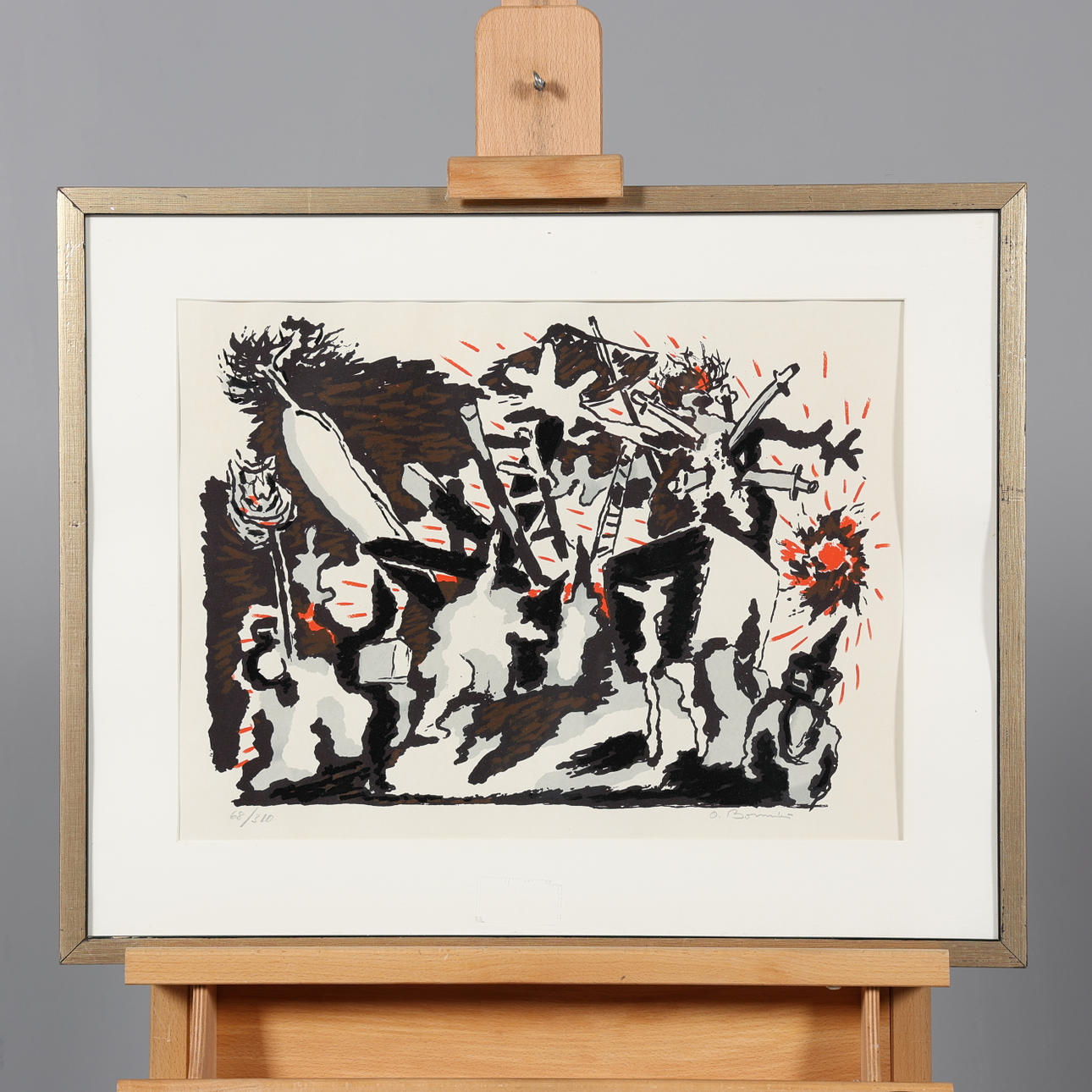 OLLE BONNIÉR. LITHOGRAPH, signed and numbered 68/310.