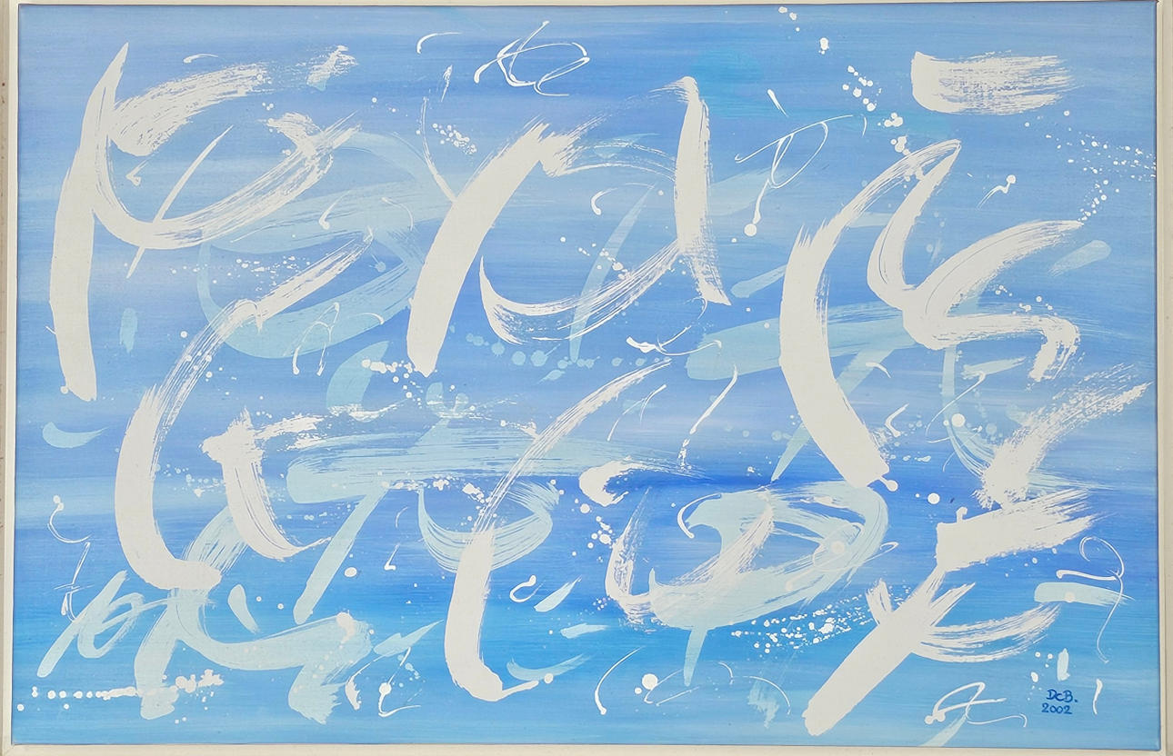 DAGMAR BERGMANN. THE ARGONAUTS. ACRYLIC ON CANVAS.