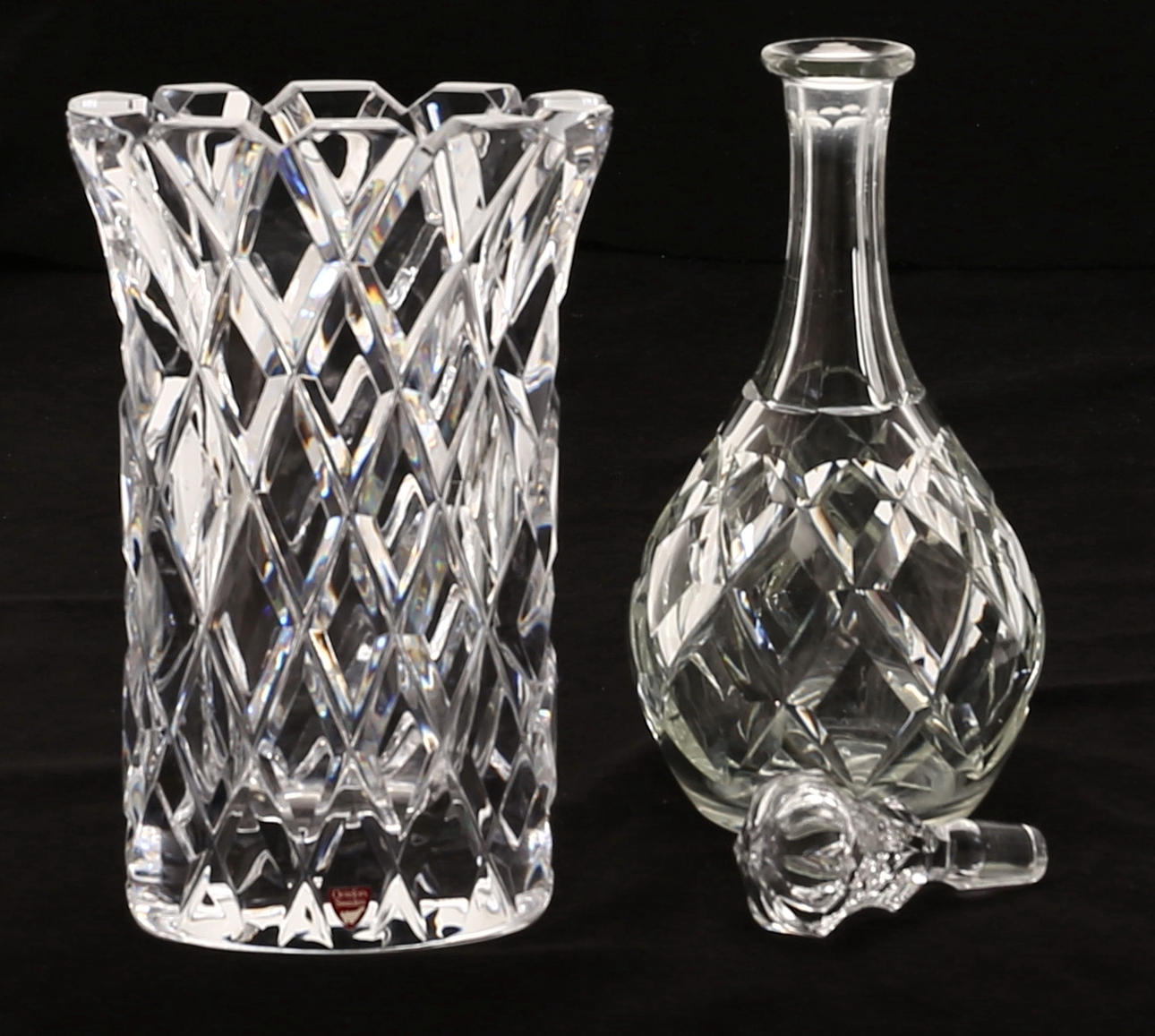 VAS, G. Cyrén, Orrefors. KARAFF med propp.