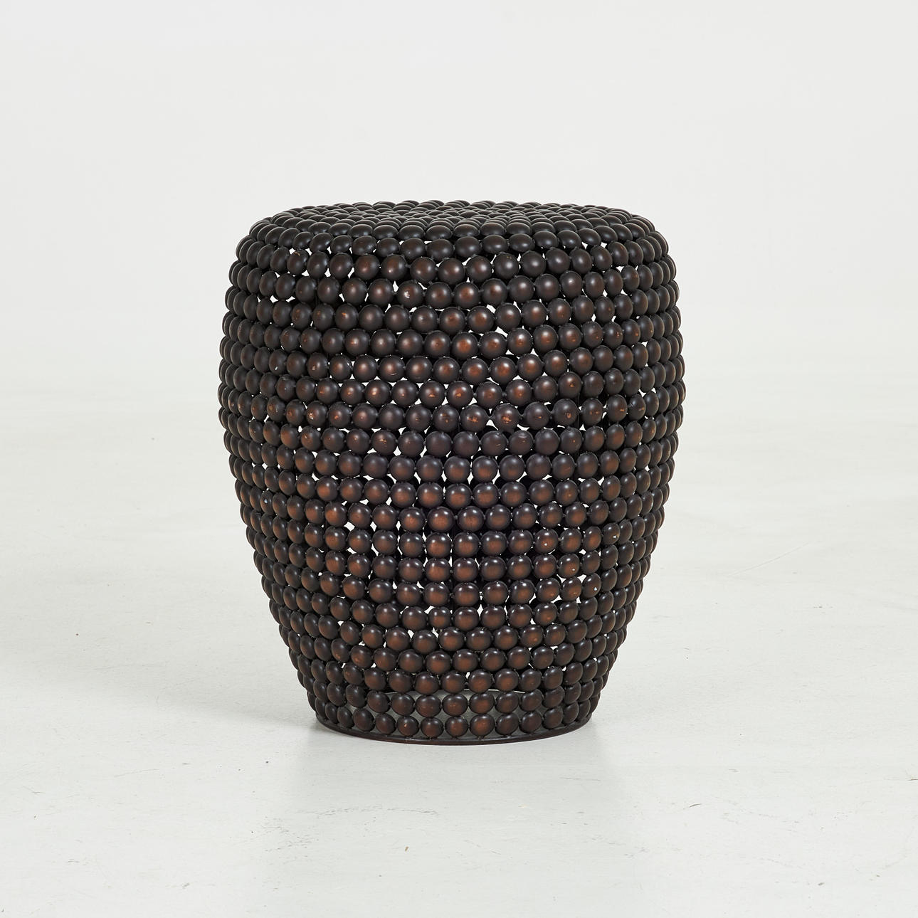 STOOL, “Dot Stool”, Polspotten, patinated copper.