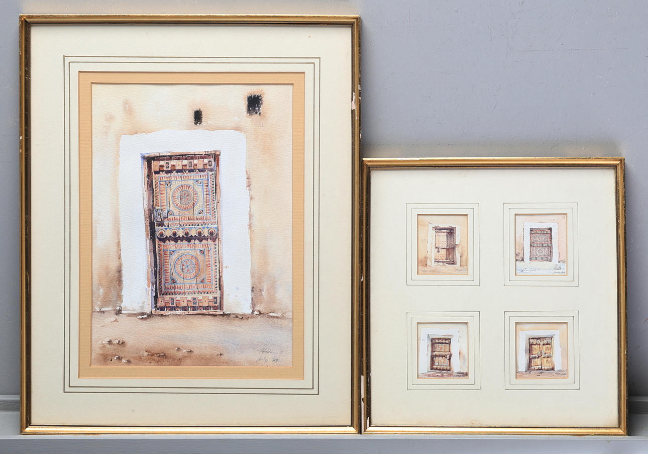 4 OIDENTIFIERAD KONSTNÄR, 3 st olika.