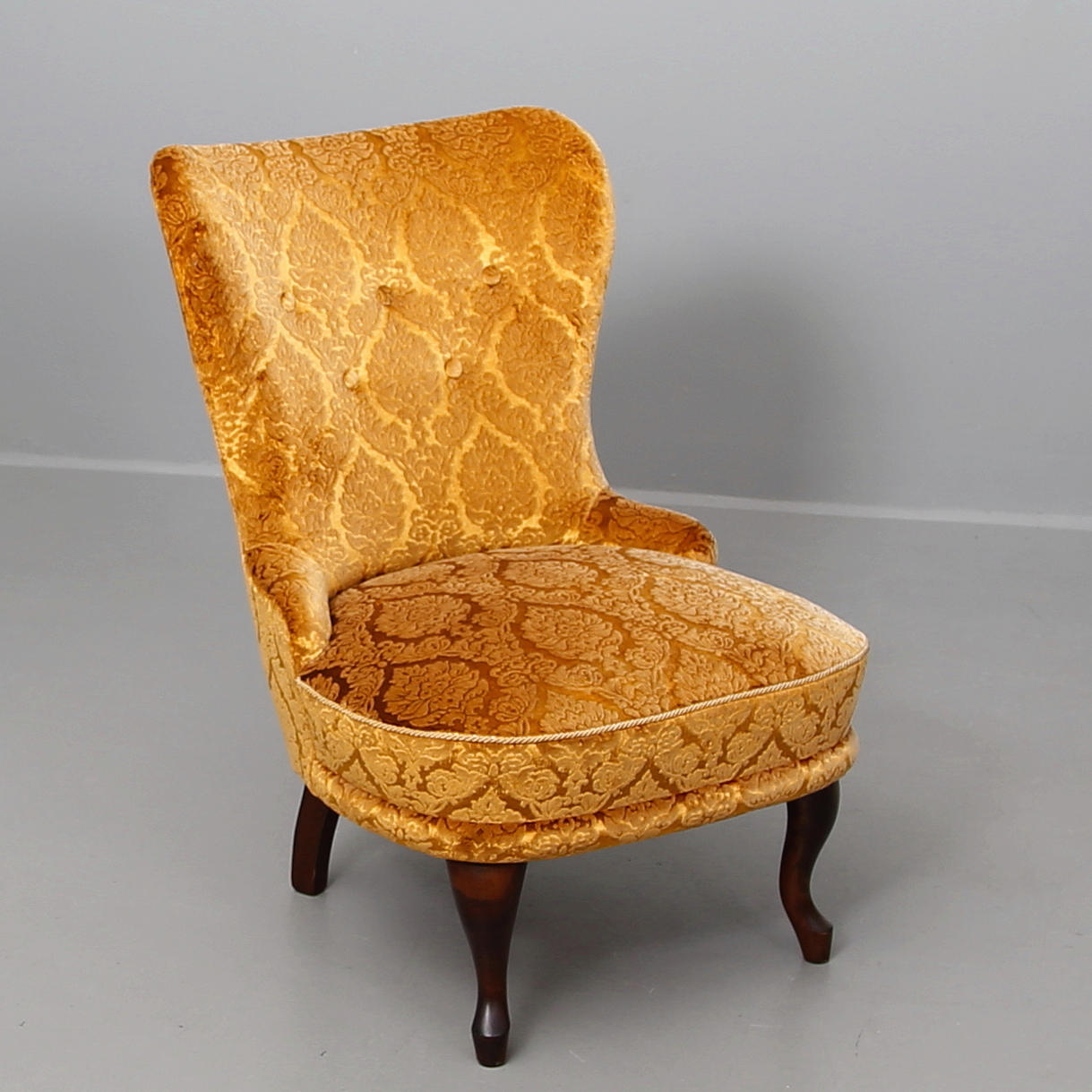 EMMAFÅTÖLJ, plysch, 1900-tal.