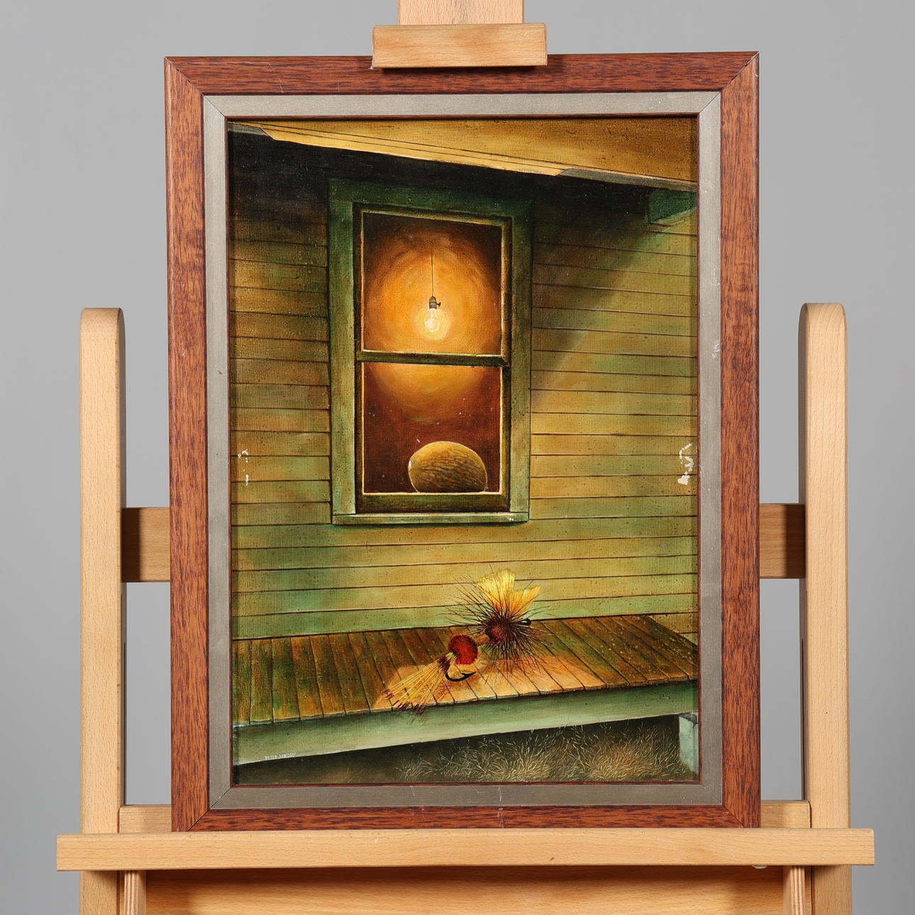 PETER JAKOBY. OIL ON PANEL, “Enchanted Night”, signed and dated 1982.