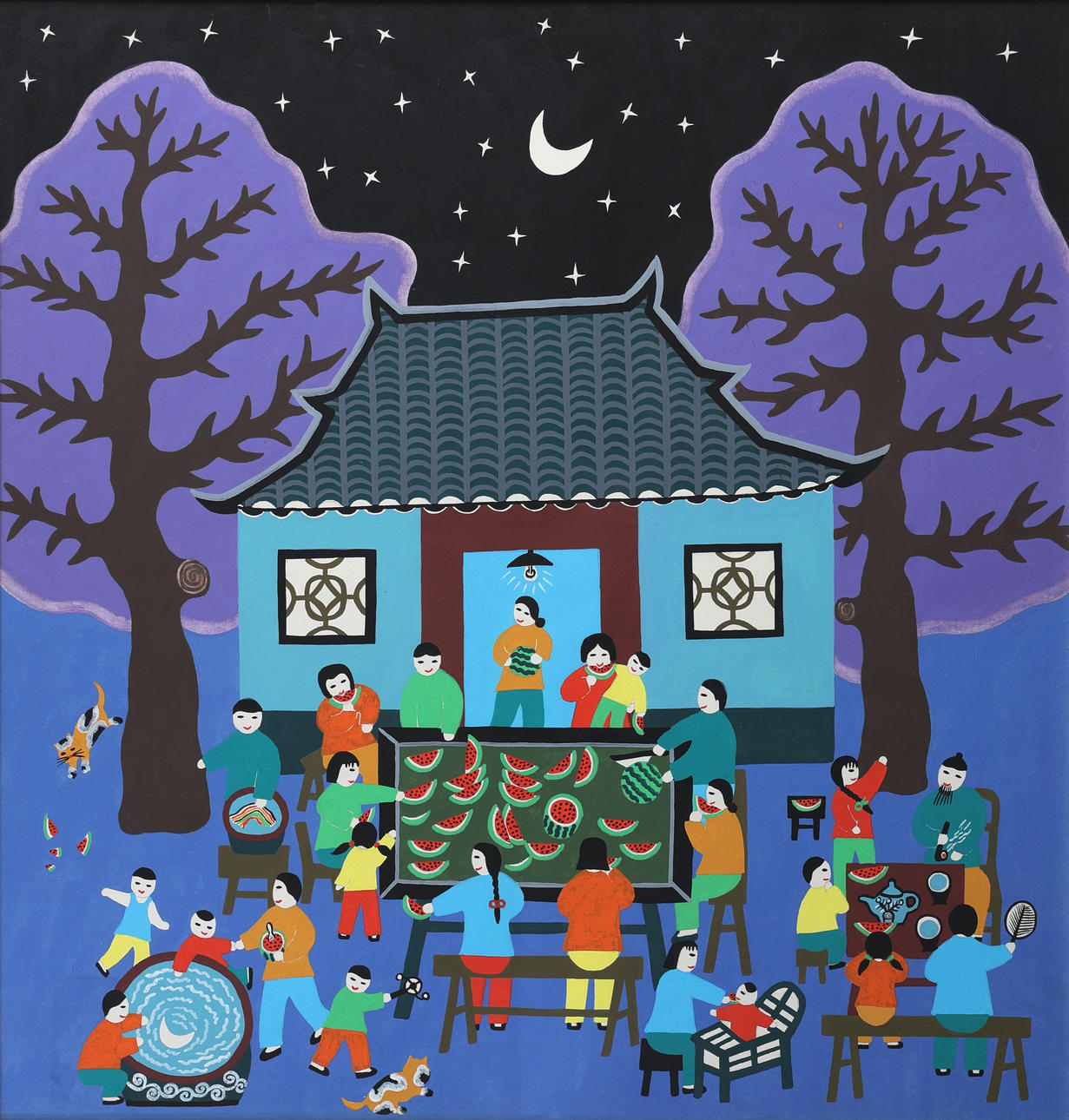 UNIDENTIFIED ARTIST. Oriental print.