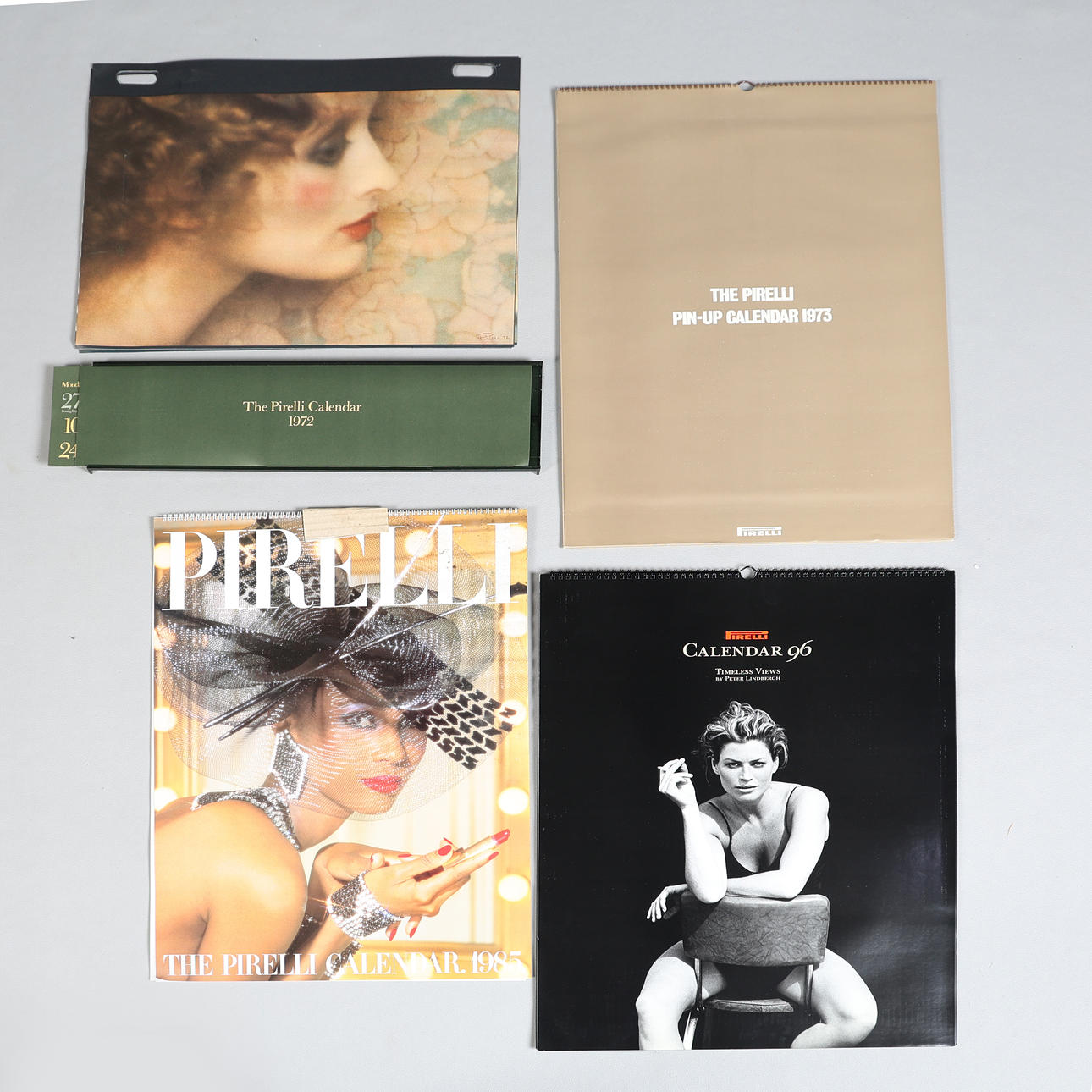 PIRELLI CALENDARS 1972, 1973, 1985 & 1996 (4).