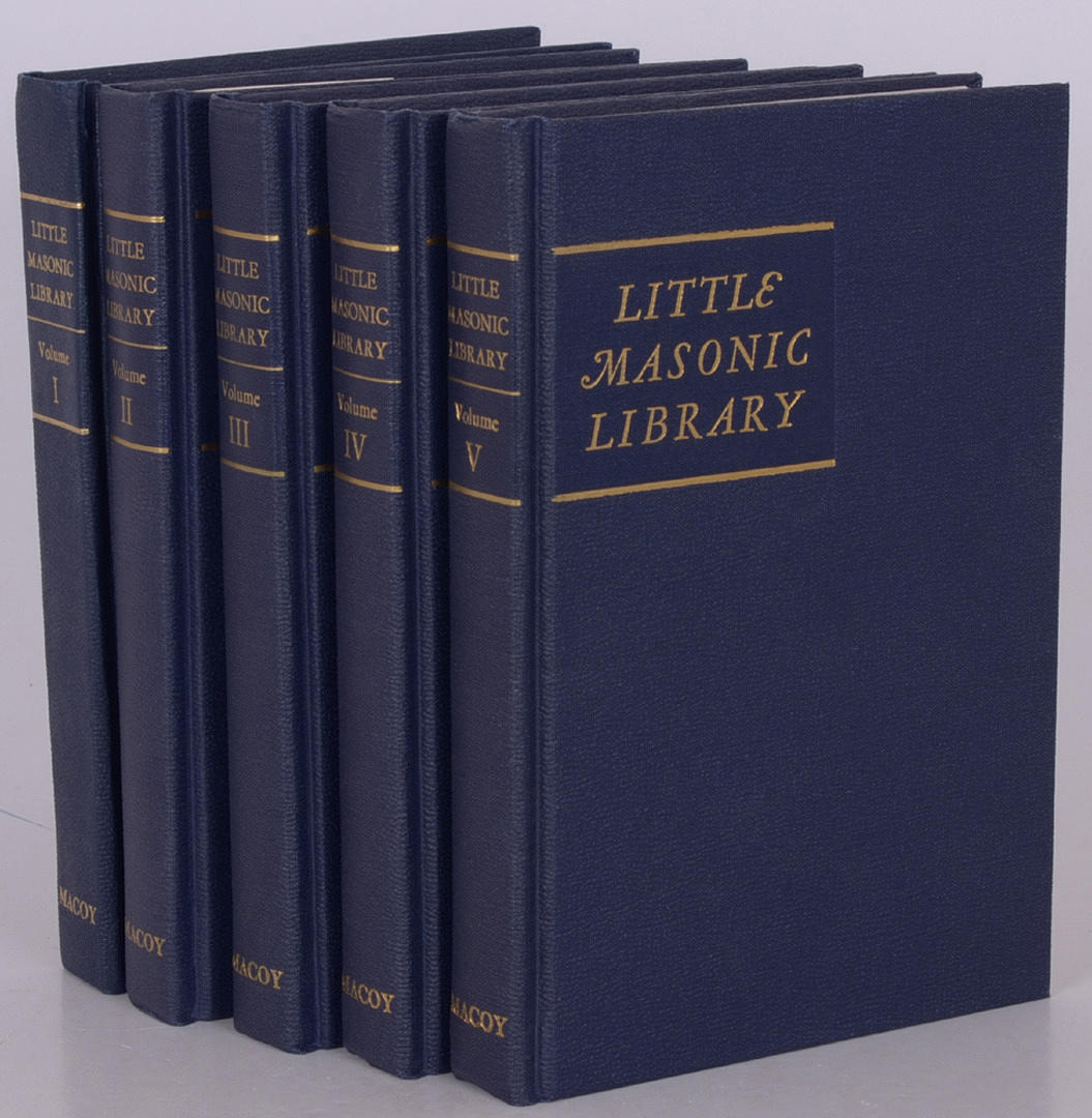 FRIMURERI. Little Masonic Library: 5 Volume Set.