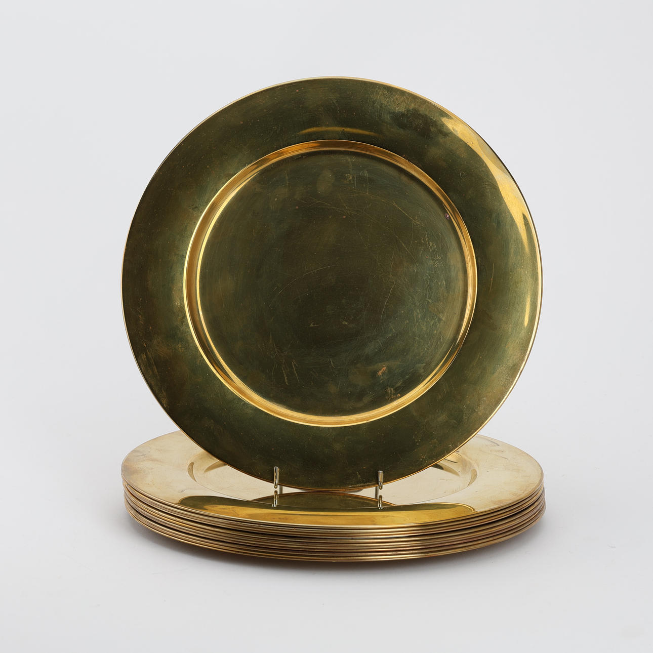 KUVERTALLRIKAR 12 st, mässing, Stelton, Danmark.